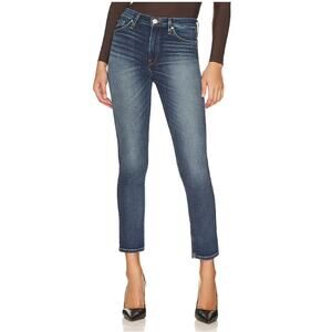 Hudson Barbara High Rise Cropped Skinny Jeans in Eon Wash